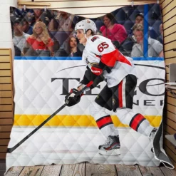 Erik Carlson Professional NHL Hockey Player Quilt Blanket