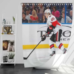 Erik Carlson Professional NHL Hockey Player Shower Curtain