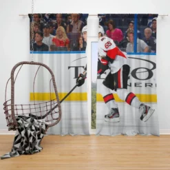 Erik Carlson Professional NHL Hockey Player Window Curtain