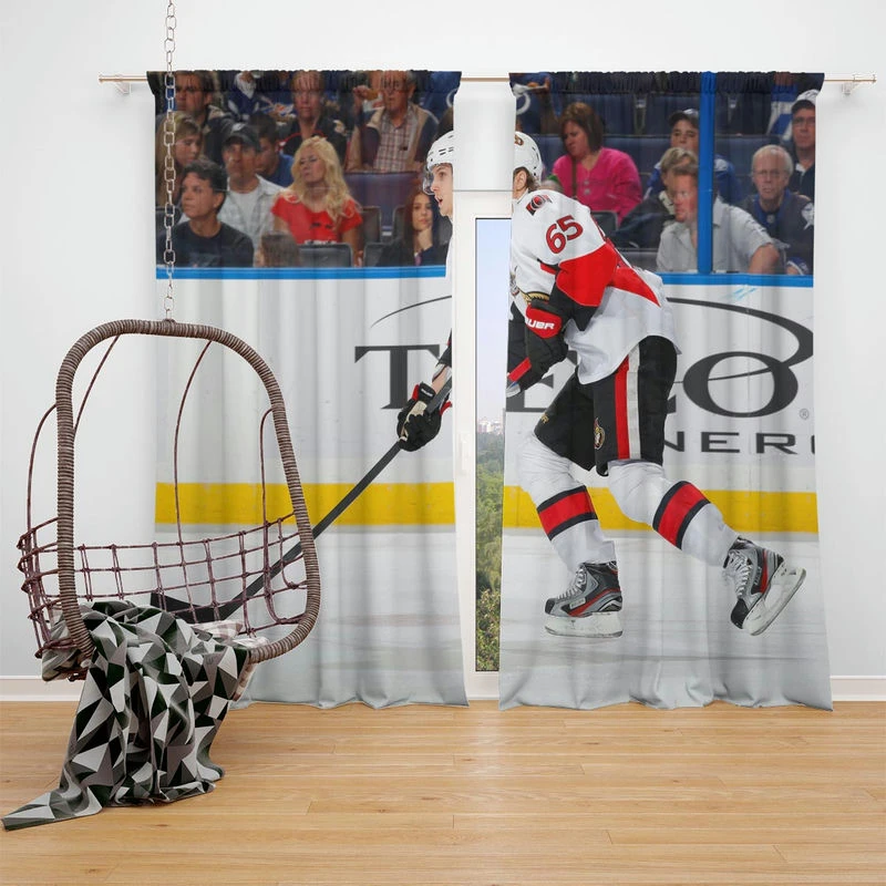 Erik Carlson Professional NHL Hockey Player Window Curtain