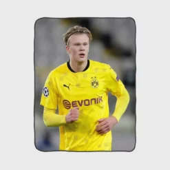 Erling Haaland Popular Dortmund BVB Player Fleece Blanket 1