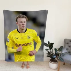 Erling Haaland Popular Dortmund BVB Player Fleece Blanket