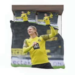 Erling Haaland Powerfull Dortmund BVB Club Player Bedding Set 1