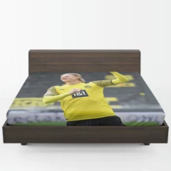 Erling Haaland Powerfull Dortmund BVB Club Player Fitted Sheet 1