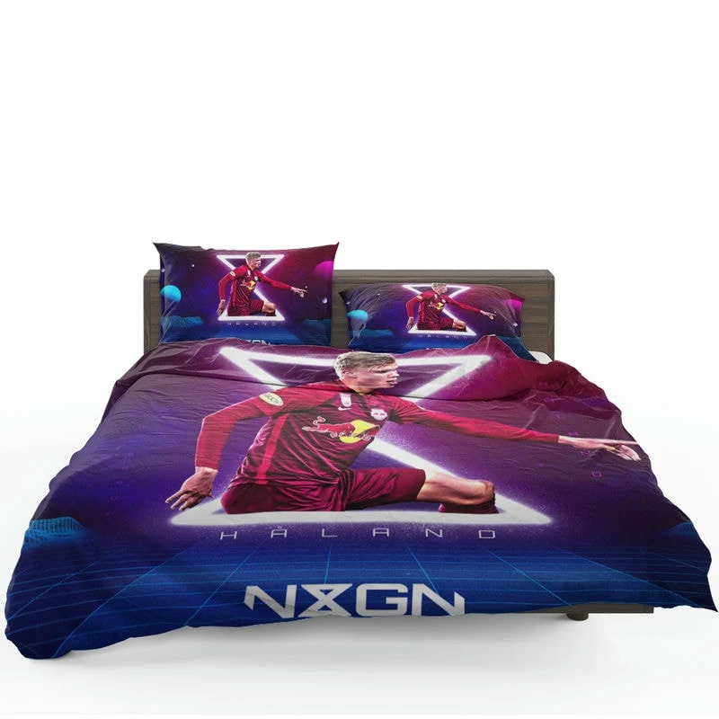 Erling Haaland Salzburg Club Forward Player Bedding Set