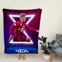 Erling Haaland Salzburg Club Forward Player Fleece Blanket