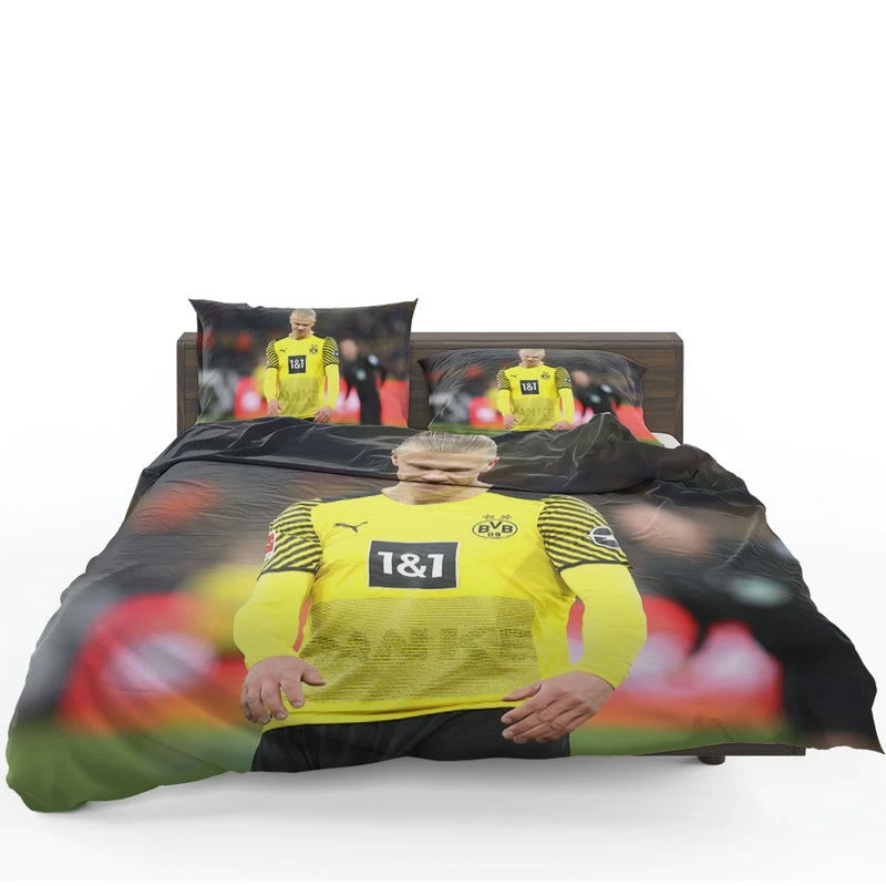 Erling Haaland Soccer Player Bedding Set