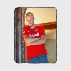 Erling Haaland Top Ranked Salzburg Club Player Fleece Blanket 1