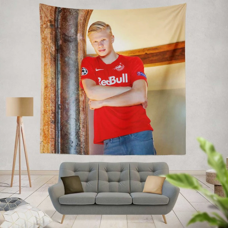 Erling Haaland Top Ranked Salzburg Club Player Tapestry