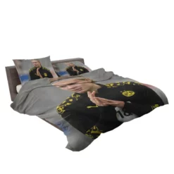 Erling Haaland in Dortmund BVB Black Jersey Bedding Set 2