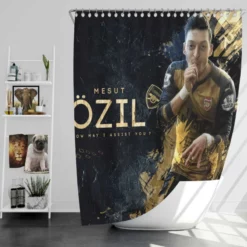 Ethical Arsenal Football Player Mesut Ozil Shower Curtain