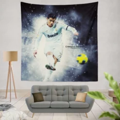 Ethical Cristiano Ronaldo Football Player Tapestry