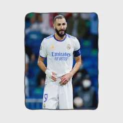 Ethical Football Player Karim Benzema Fleece Blanket 1