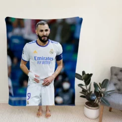 Ethical Football Player Karim Benzema Fleece Blanket