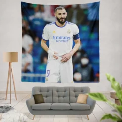 Ethical Football Player Karim Benzema Tapestry