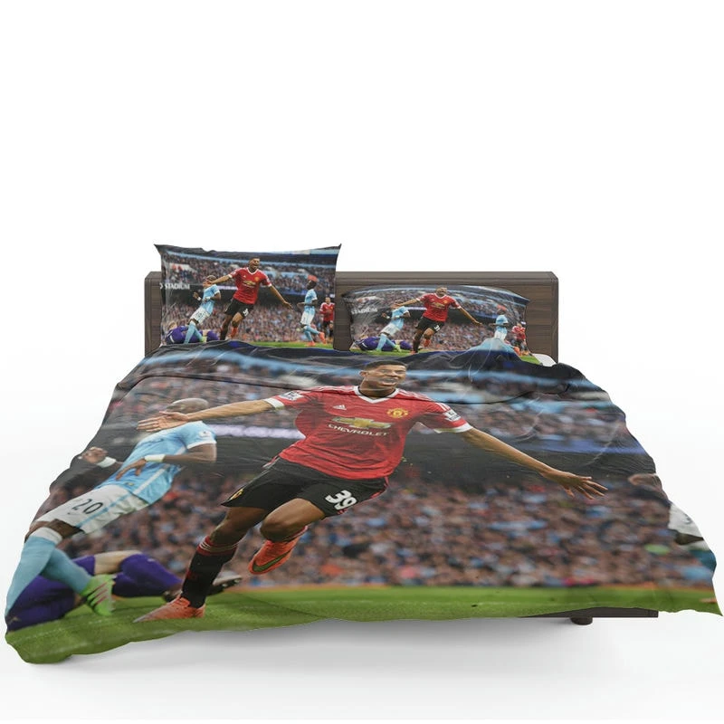 Ethical Football Player Marcus Rashford Bedding Set