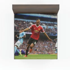 Ethical Football Player Marcus Rashford Fitted Sheet