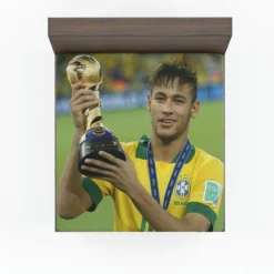 Ethical Football Player Neymar Fitted Sheet