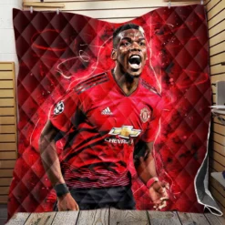 Ethical Football Player Paul Pogba Quilt Blanket