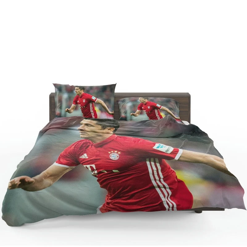 Ethical Football Player Robert Lewandowski Bedding Set