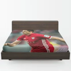 Ethical Football Player Robert Lewandowski Fitted Sheet 1