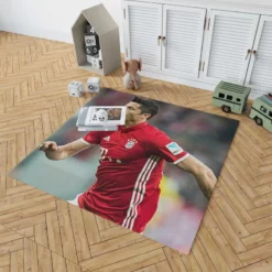 Ethical Football Player Robert Lewandowski Rug 1