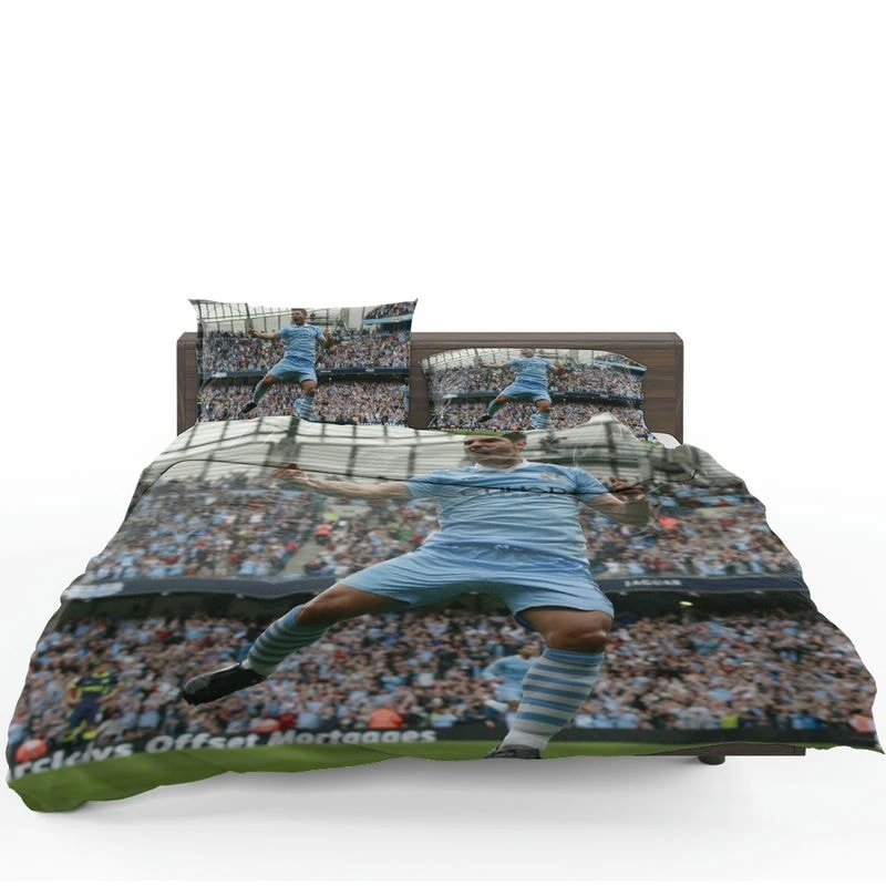 Ethical Football Player Sergio Aguero Bedding Set