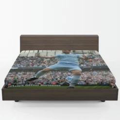 Ethical Football Player Sergio Aguero Fitted Sheet 1