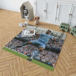 Ethical Football Player Sergio Aguero Rug 1