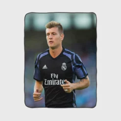 Ethical Football Player Toni Kroos Fleece Blanket 1