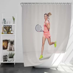 Eugenie Bouchard Canadien Tennis Player Shower Curtain