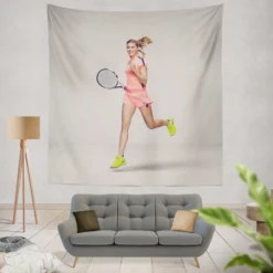 Eugenie Bouchard Canadien Tennis Player Tapestry