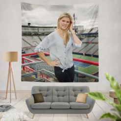 Eugenie Bouchard Professional Tennis Player Tapestry