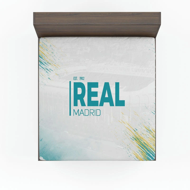 European Cup Football Club Real Madrid Logo Fitted Sheet