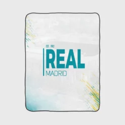 European Cup Football Club Real Madrid Logo Fleece Blanket 1