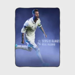 European Cup Player Sergio Ramos Fleece Blanket 1