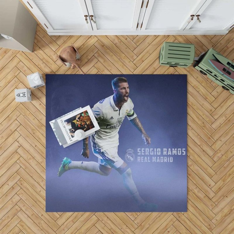 European Cup Player Sergio Ramos Rug