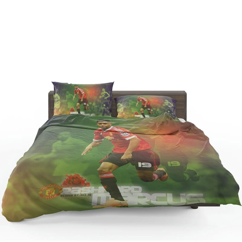 European Cup Soccer Player Marcus Rashford Bedding Set