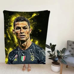European Cups Footballer Player Cristiano Ronaldo Fleece Blanket
