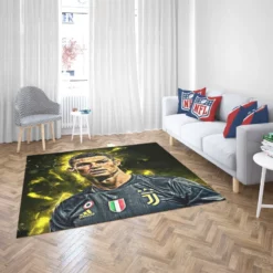 European Cups Footballer Player Cristiano Ronaldo Rug 2