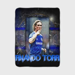 Excellent Chelsea Football Player Fernando Torres Fleece Blanket 1