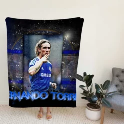Excellent Chelsea Football Player Fernando Torres Fleece Blanket