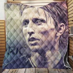 Excellent Croatian Football Player Luka Modric Quilt Blanket