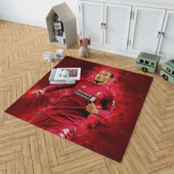 Excellent Dutch Football Player Virgil van Dijk Rug 1