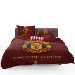 Excellent English Soccer Team Manchester United Logo Bedding Set