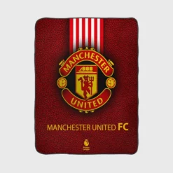 Excellent English Soccer Team Manchester United Logo Fleece Blanket 1