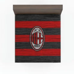 Excellent Football Club in Italy AC Milan Fitted Sheet