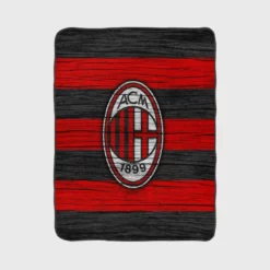 Excellent Football Club in Italy AC Milan Fleece Blanket 1