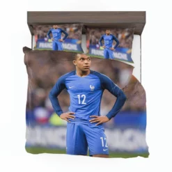 Excellent French Football Player Kylian Mbappe Bedding Set 1