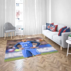 Excellent French Football Player Kylian Mbappe Rug 2